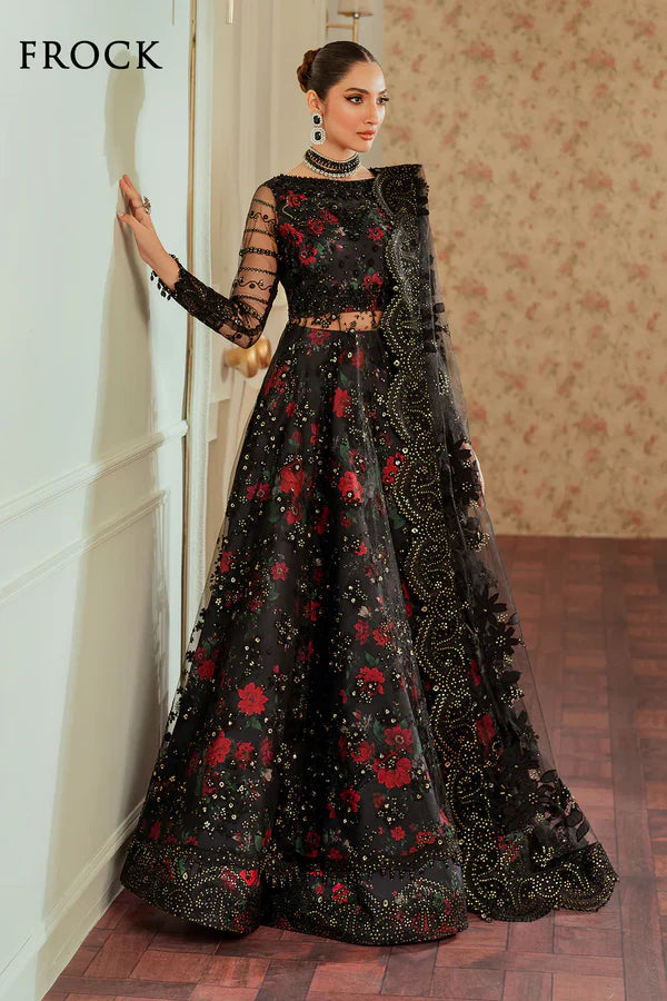 Chantelle by Baroque Embroidered Net Suits Unstitched 3 Piece BQ24CL EC 05 - Luxury Collection