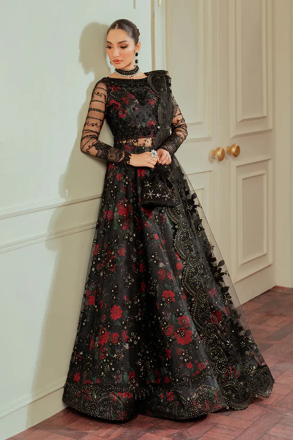 Chantelle by Baroque Embroidered Net Suits Unstitched 3 Piece BQ24CL EC 05 - Luxury Collection