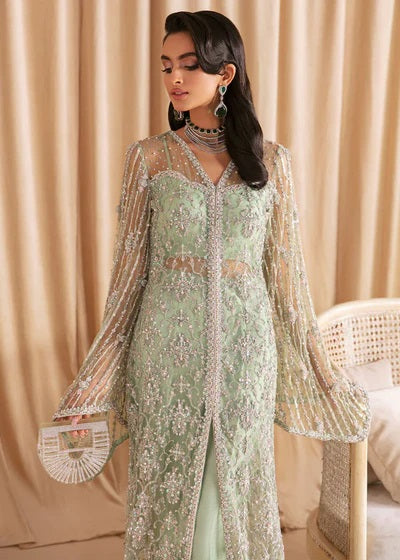 Kanwal Malik Hand Embroidered Net Gown Unstitched MISHA