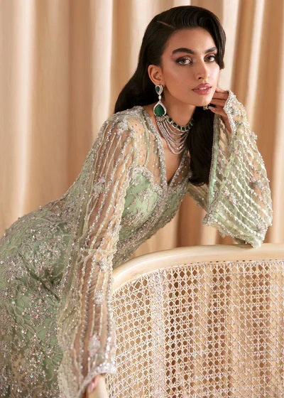 Kanwal Malik Hand Embroidered Net Gown Unstitched MISHA