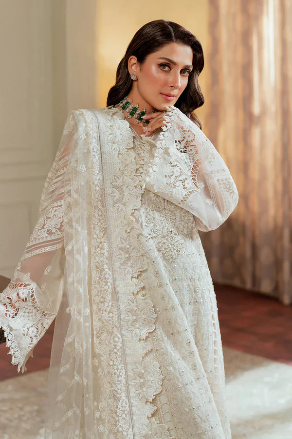 Baroque Luxury Pure Chiffon Embroidered Collection BQU-CH13-02