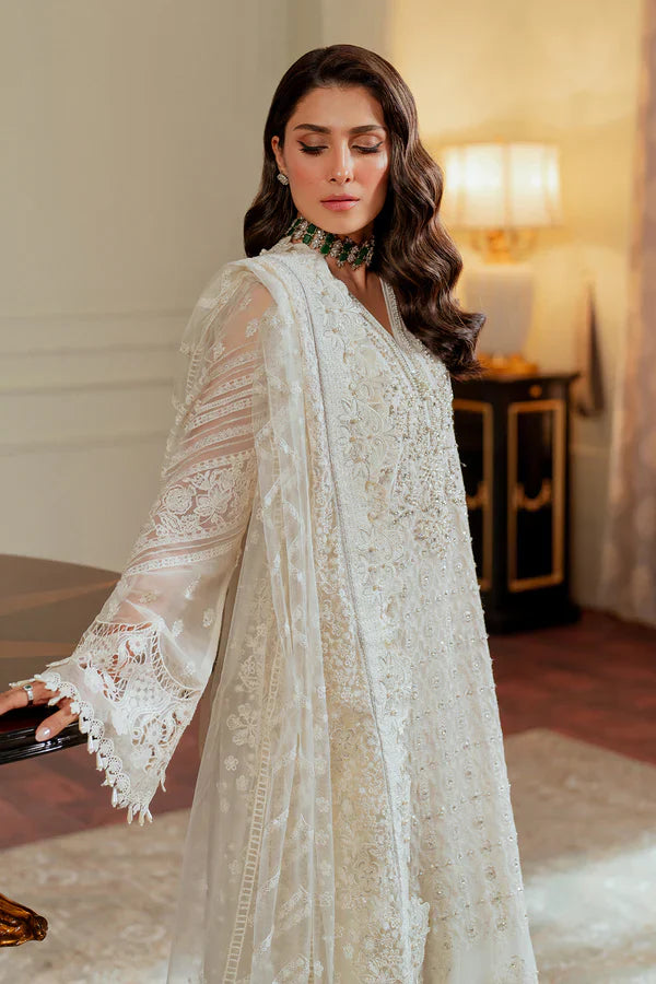 Baroque Luxury Pure Chiffon Embroidered Collection BQU-CH13-02