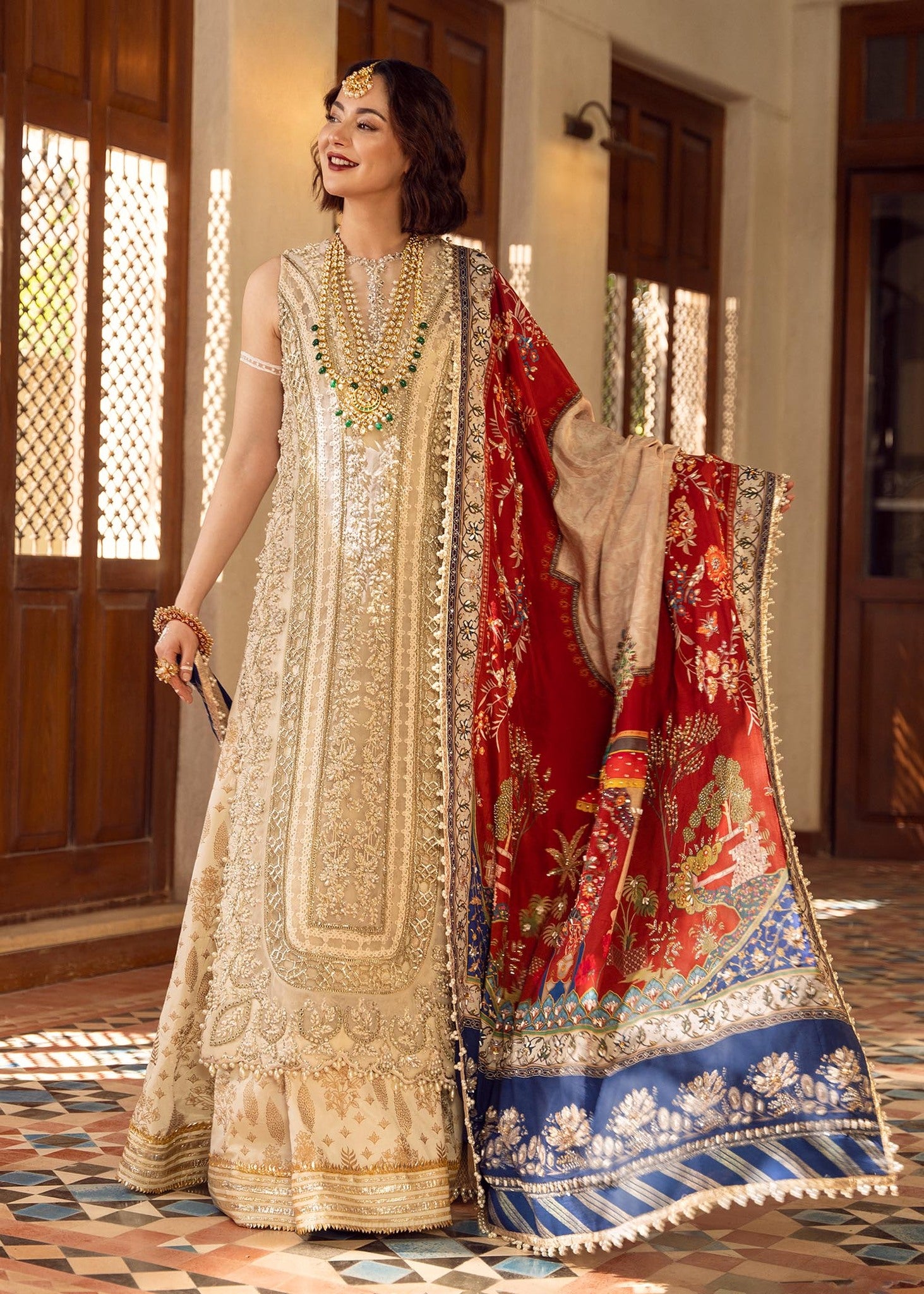 Aik Jhalak by Crimson Embroidered Suits Unstitched 3 Piece D1 - Luxury Wedding Collection