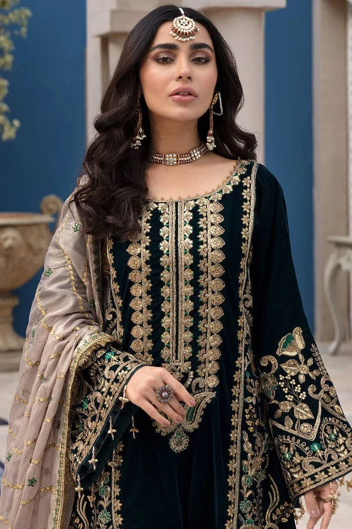 Eman Adeel Makhmal Collection 3 Pc Unstitched MK-2