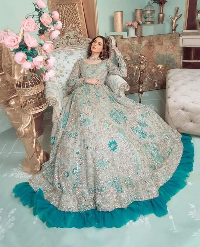 Ahmad Sultan AS-BRIDALS Fully Hand Emblishment Unstitched Collection Marie Antoinette