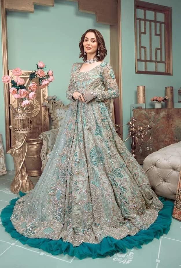 Ahmad Sultan AS-BRIDALS Fully Hand Emblishment Unstitched Collection Marie Antoinette