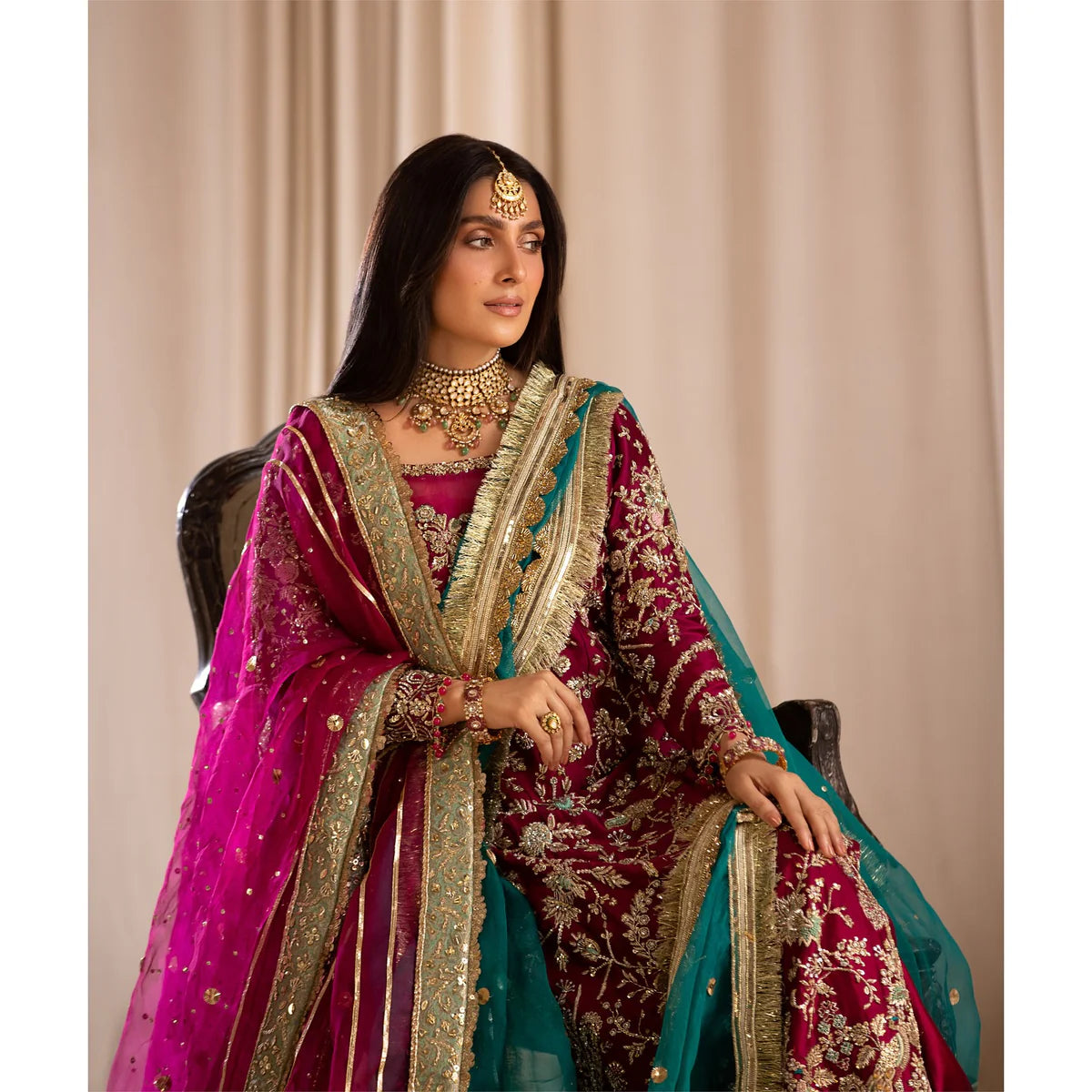 Tabya New Arrival Wedding Collection Hand Embroidered Raw Silk TABEER