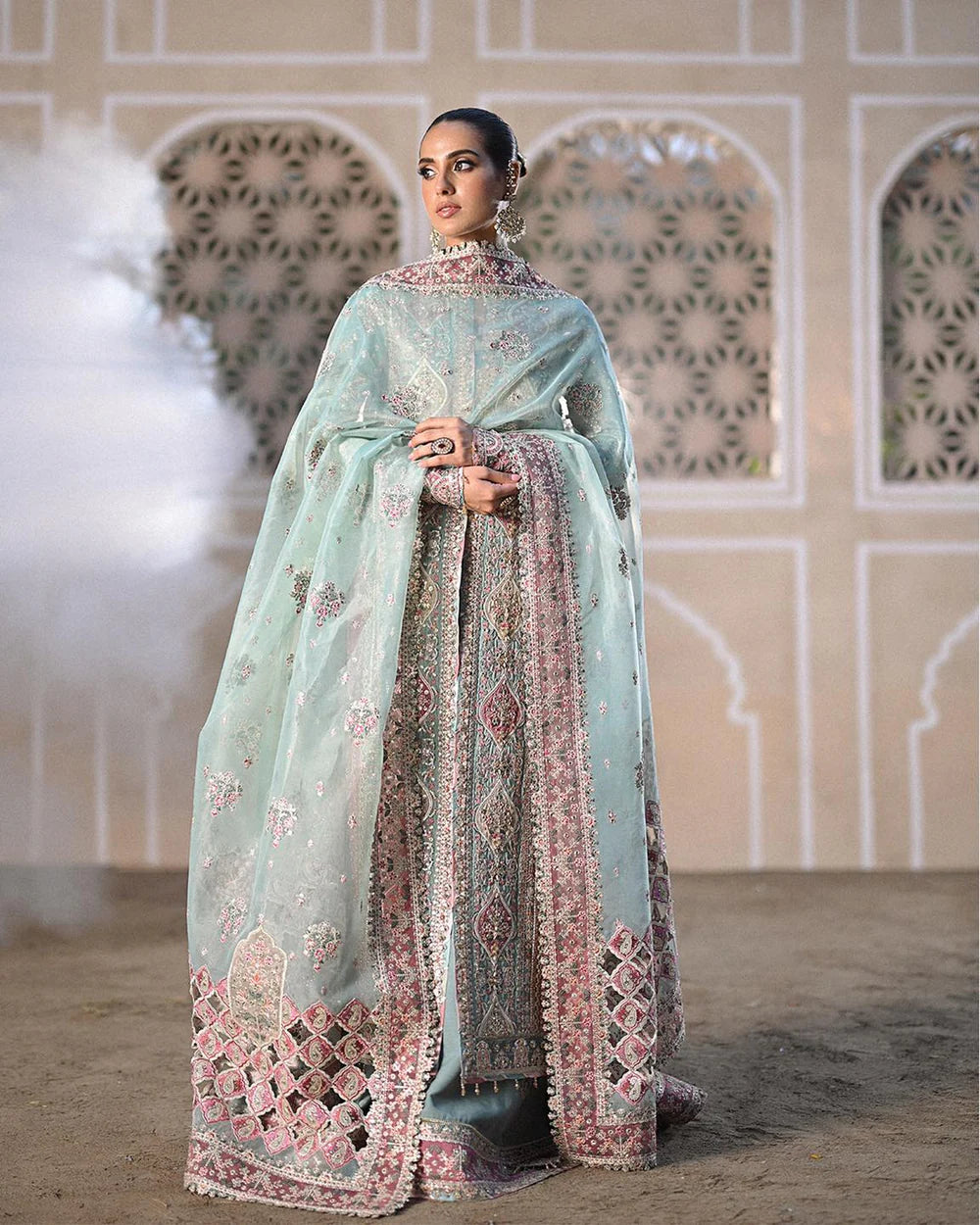 Qalamkar Wedding Festive Luxury Raw Silk With Hand Embroidered Suits 05 NEVA