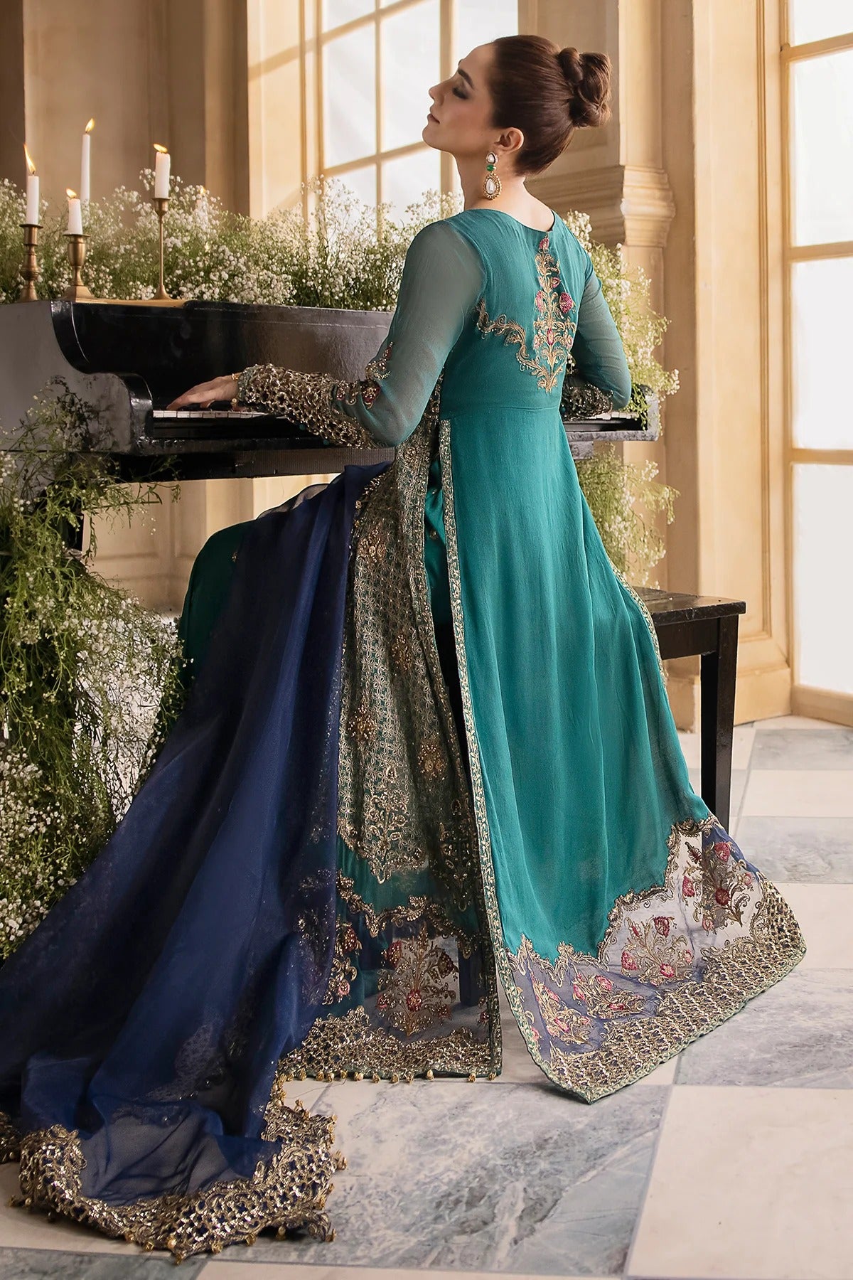 Charizma Wedding Festive Unstitched Luxury Handwork Chiffon Collection DJW4-07