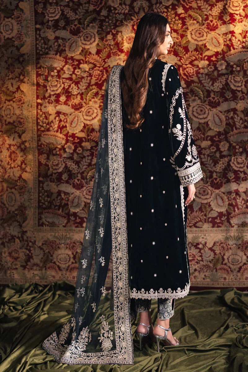 Qalamkar Velvet Edit Luxury collection Unstitched BK-03 SAMIRA