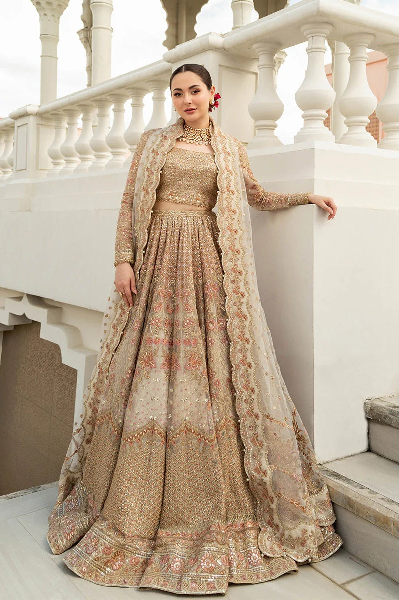 Faiza Saqlain Wedding Festive Net Embroidered Unstitched Collection JEMINA-01