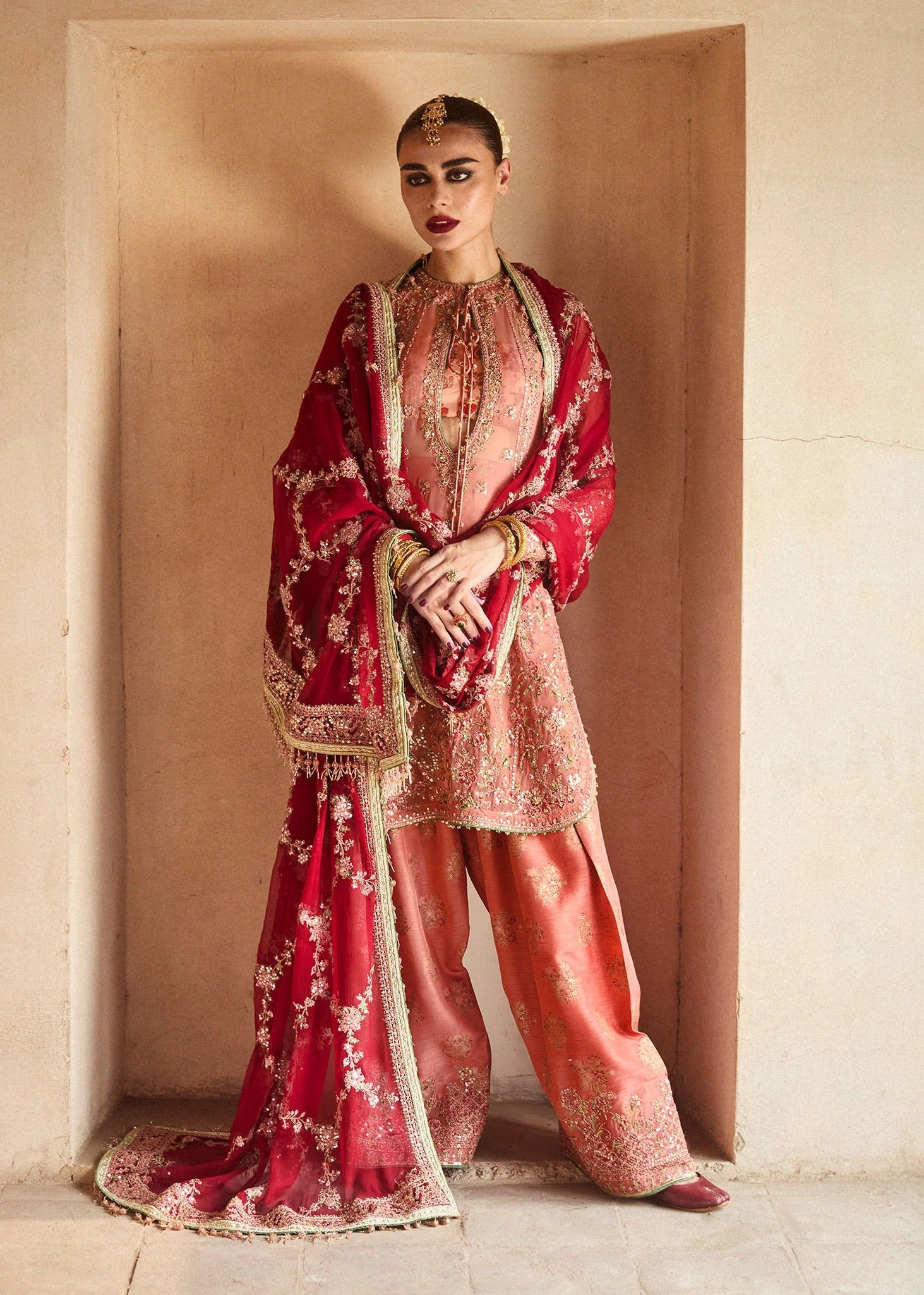 Hussain Rehar Embroidered Chiffon Suit Unstitched 3 Piece HRR24F Romawi - Formal Collection