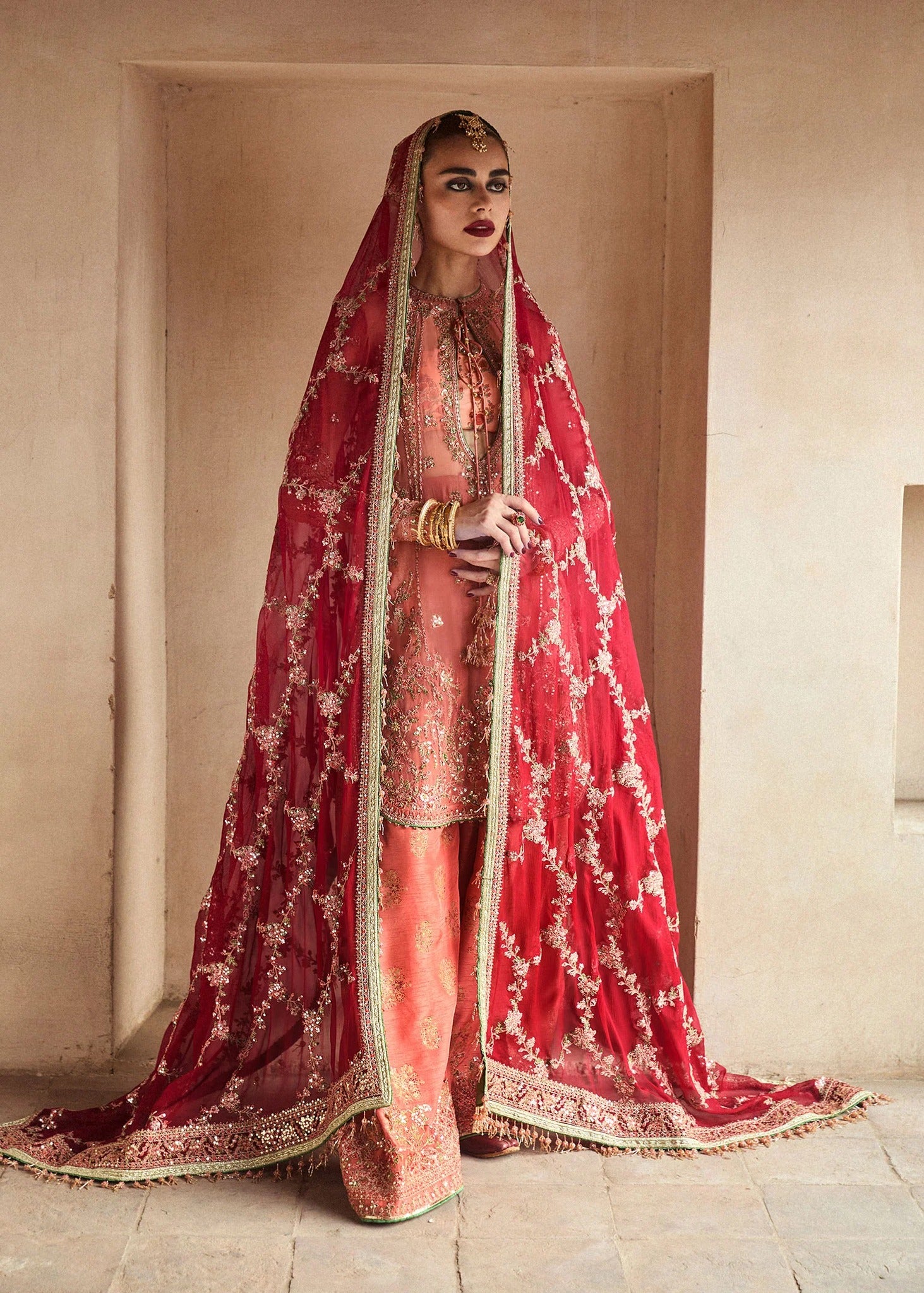 Hussain Rehar Embroidered Chiffon Suit Unstitched 3 Piece HRR24F Romawi - Formal Collection