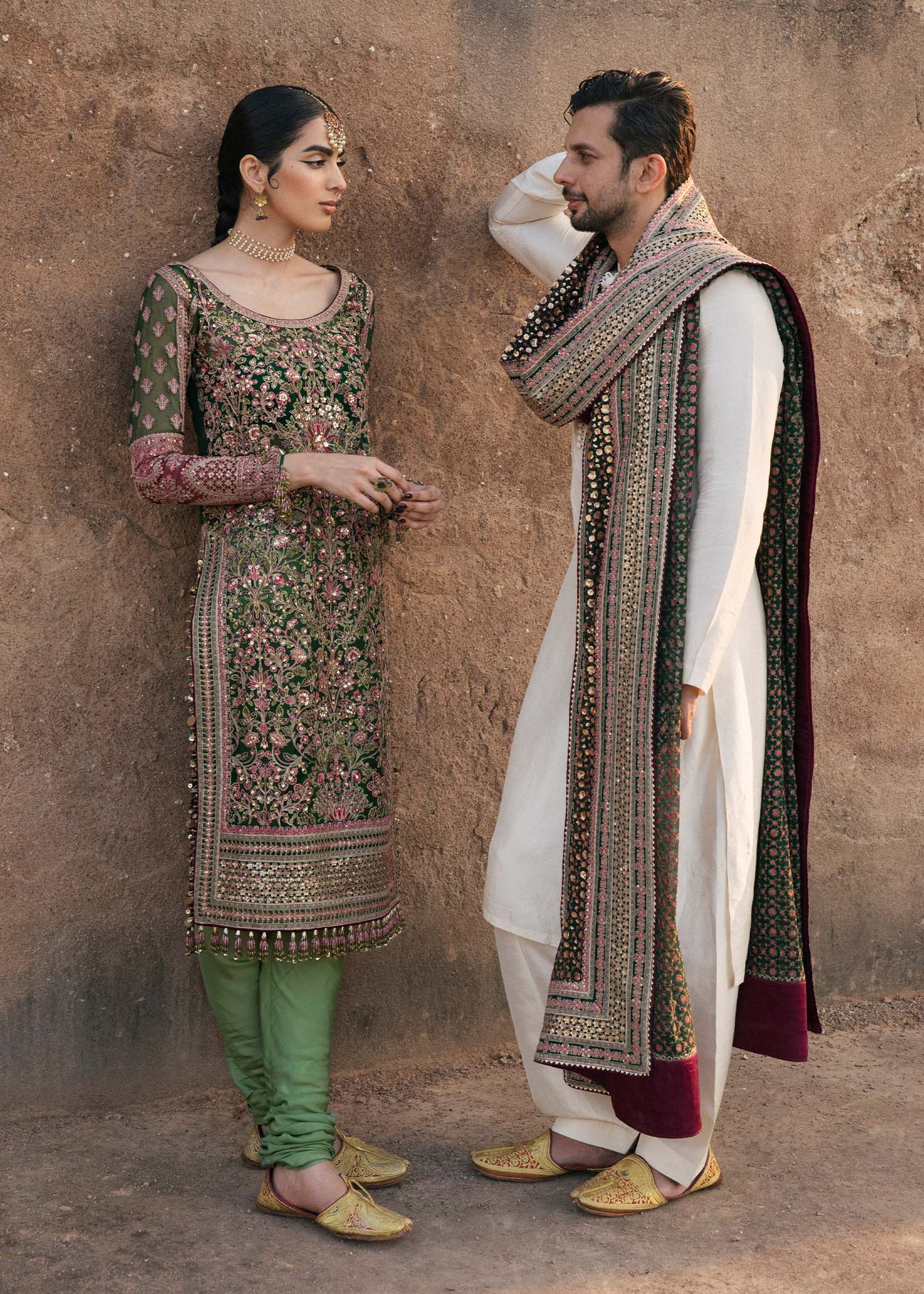 Paar by Hussain Rehar Embroidered Organza Suits Unstitched 3 Piece Zeenat - Festive Collection