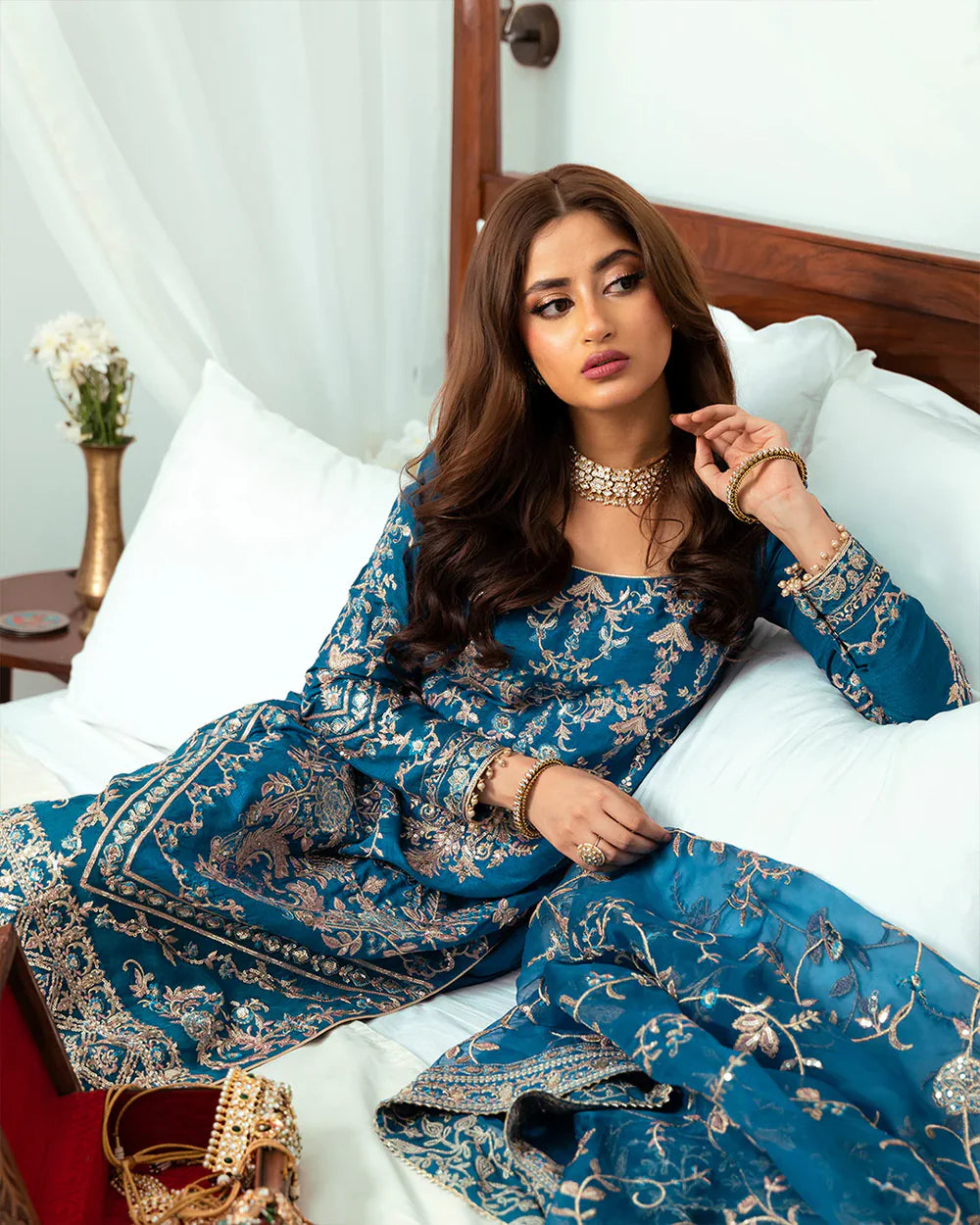 Faiza Saqlain Luxury Hand Embroidered Net Collection ARIYA