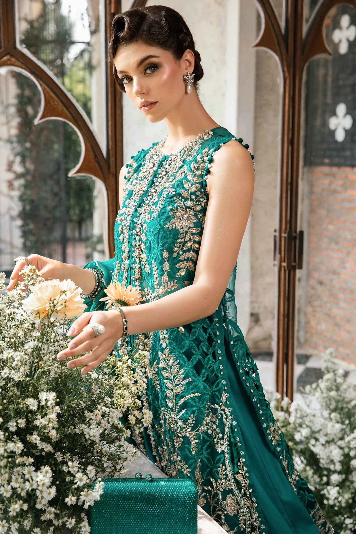 Maria.B Mbroidered 3 Piece Unstitched Embroidered Suit BD-2806 Festive Collection