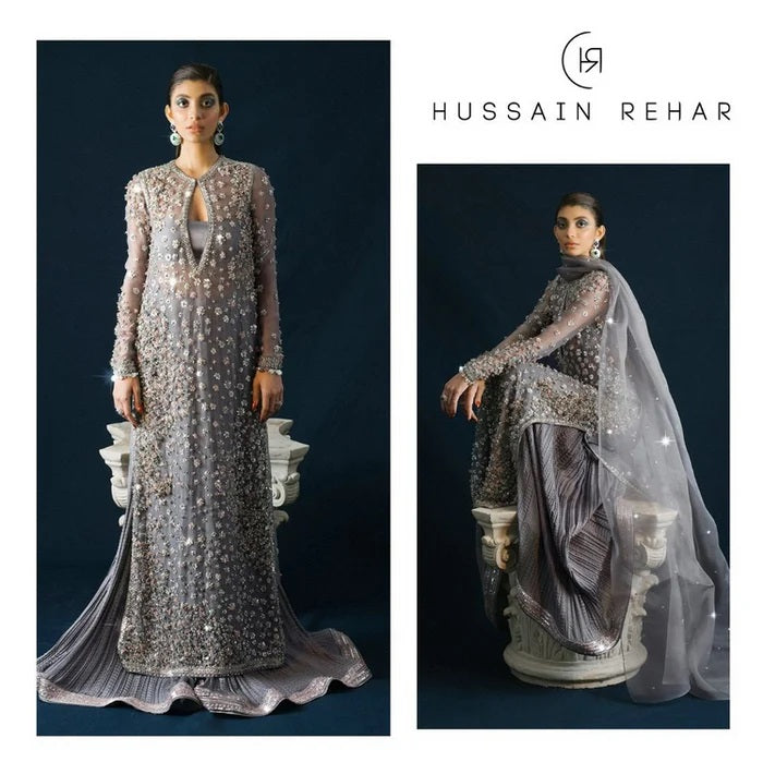 Hussain Rehar Formals Hand Embroidered Organza SURMAI